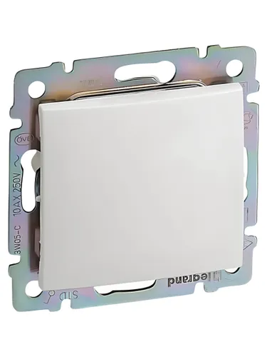 Valena Classic Выключатель 1-клавишный 10А безвинтовые зажимы белый
