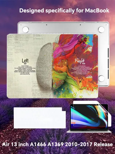 Чехол для MacBook Air 13 дюймов A1466 A1369 выпуск 2010-2017, 3 в 1: жесткий корпус, накладка на кла