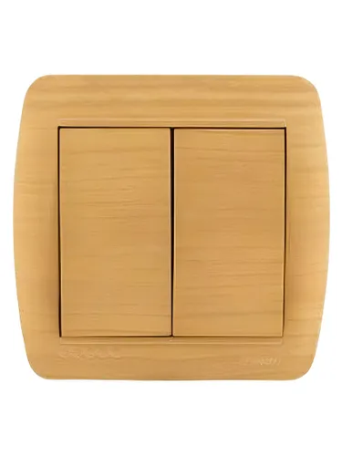 Lezard DEMET Выключатель двойной ясень