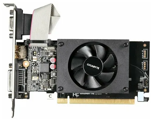 Gigabyte Видеокарта GeForce GT 710 GV-N710D3-2GL 2.0 2 ГБ (GV-N710D3-2GL 2.0)