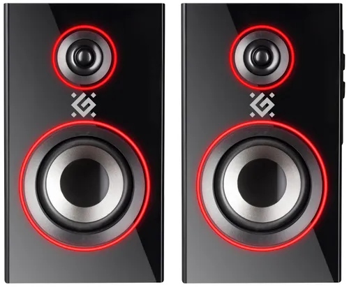 Колонки компьютерные 20W BLACK 2.0 SOLAR 65721 DEFENDER