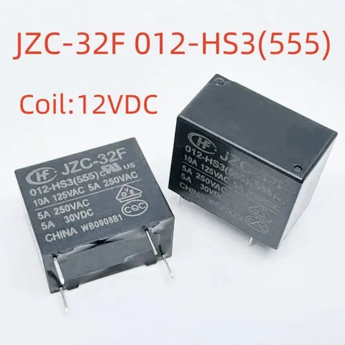 3pcs Электромеханическое реле JZC-32F 012-HS3555 5А 4 контакта