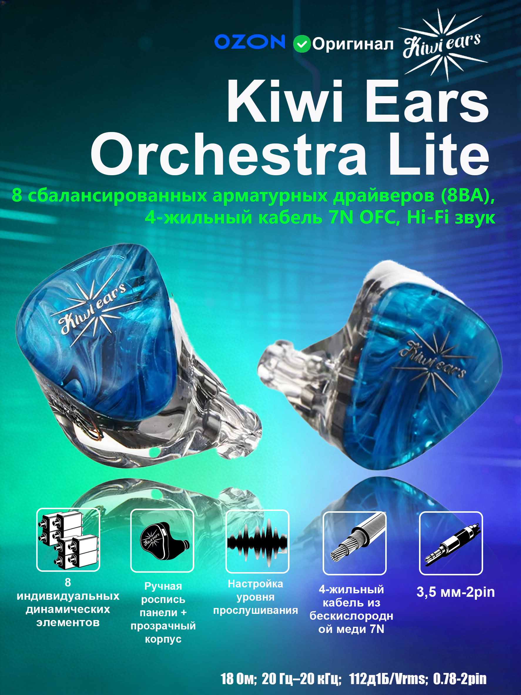 Внутриканальные Внутриканальные Kiwi Ears