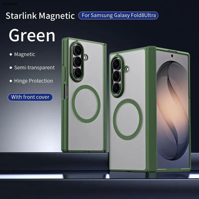 智能手机壳 用于 Samsung Galaxy Z Fold8 Ultra, 塑料 , 绿色