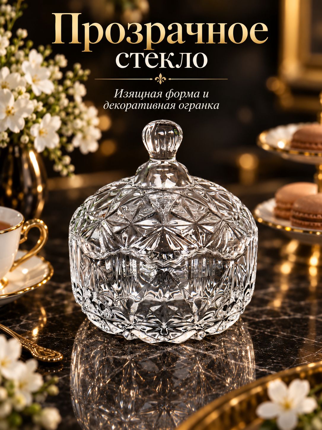 Сахарница 13 х 10,5 см, стекло Сахарница 13 х 10,5 см, стекло