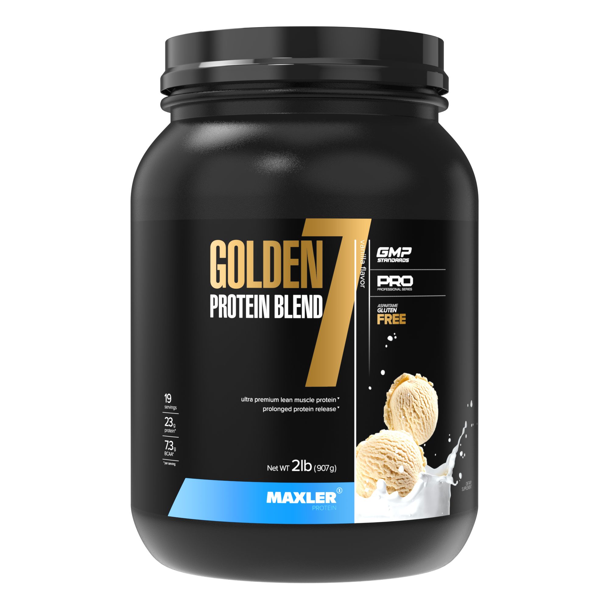 Протеин многокомпонентный Maxler Golden 7 Protein Blend 5 lb, 2230 гр ...
