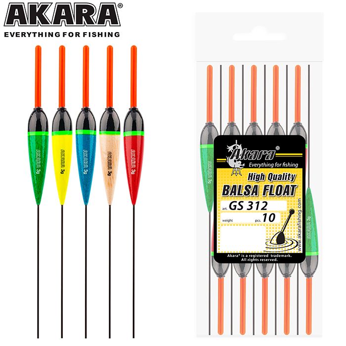 Поплавок Akara бальса GS312 4 гр.