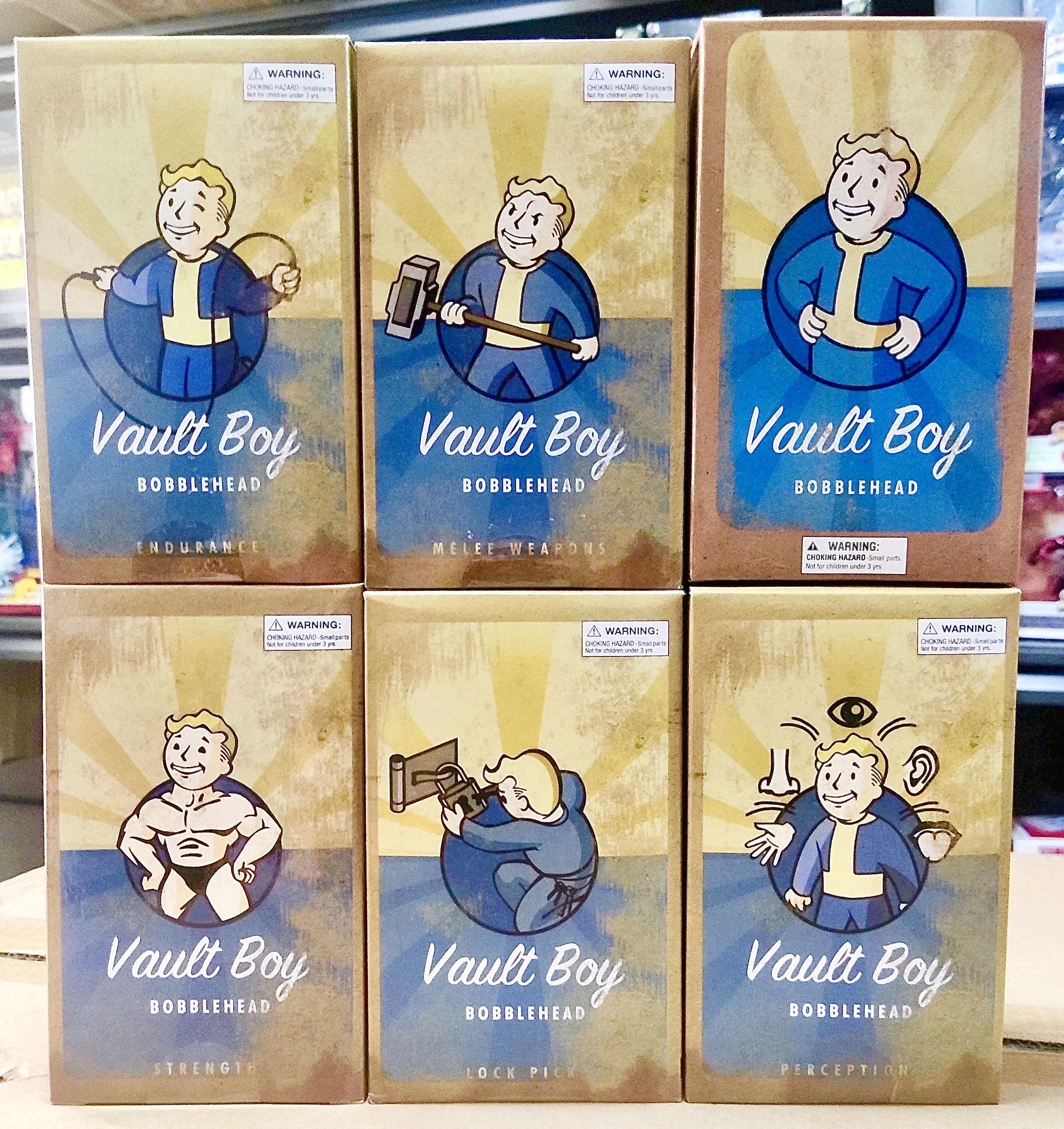 Коллекционный набор из 6 фигурок FALLOUT Vault Boy Bethesda (Лицензия)