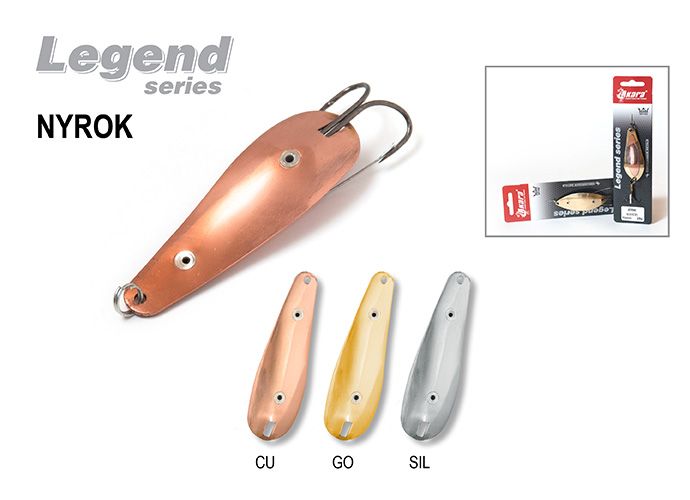 Блесна незац. Akara Legend Nyrok двойник 75 мм 15 гр. Go