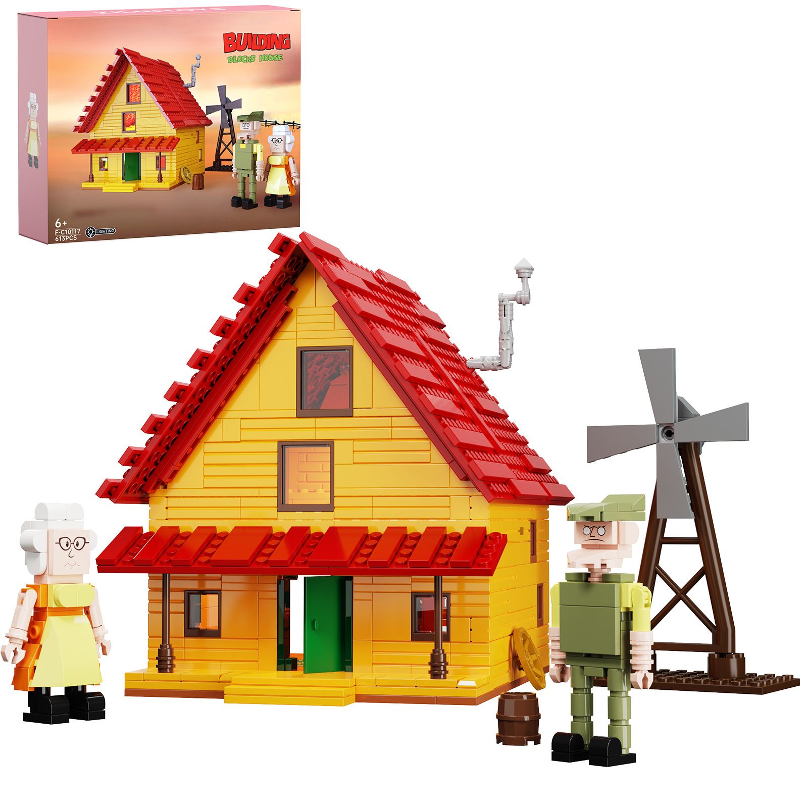 Конструктор Courage the Cowardly Dog's house Набор строительных блоков