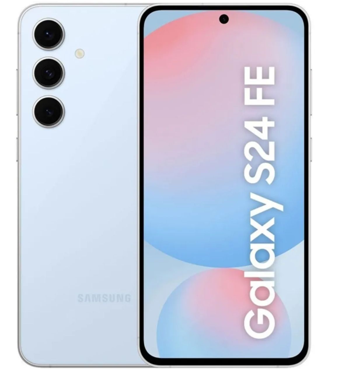 SamsungСмартфонGalaxyS24FEExynos2400eсNFCаккумуляторомемкостью4700мАчитройнойкамеройOISсразрешением50Мп8/128ГБ,Nano-SIM,светло-синий