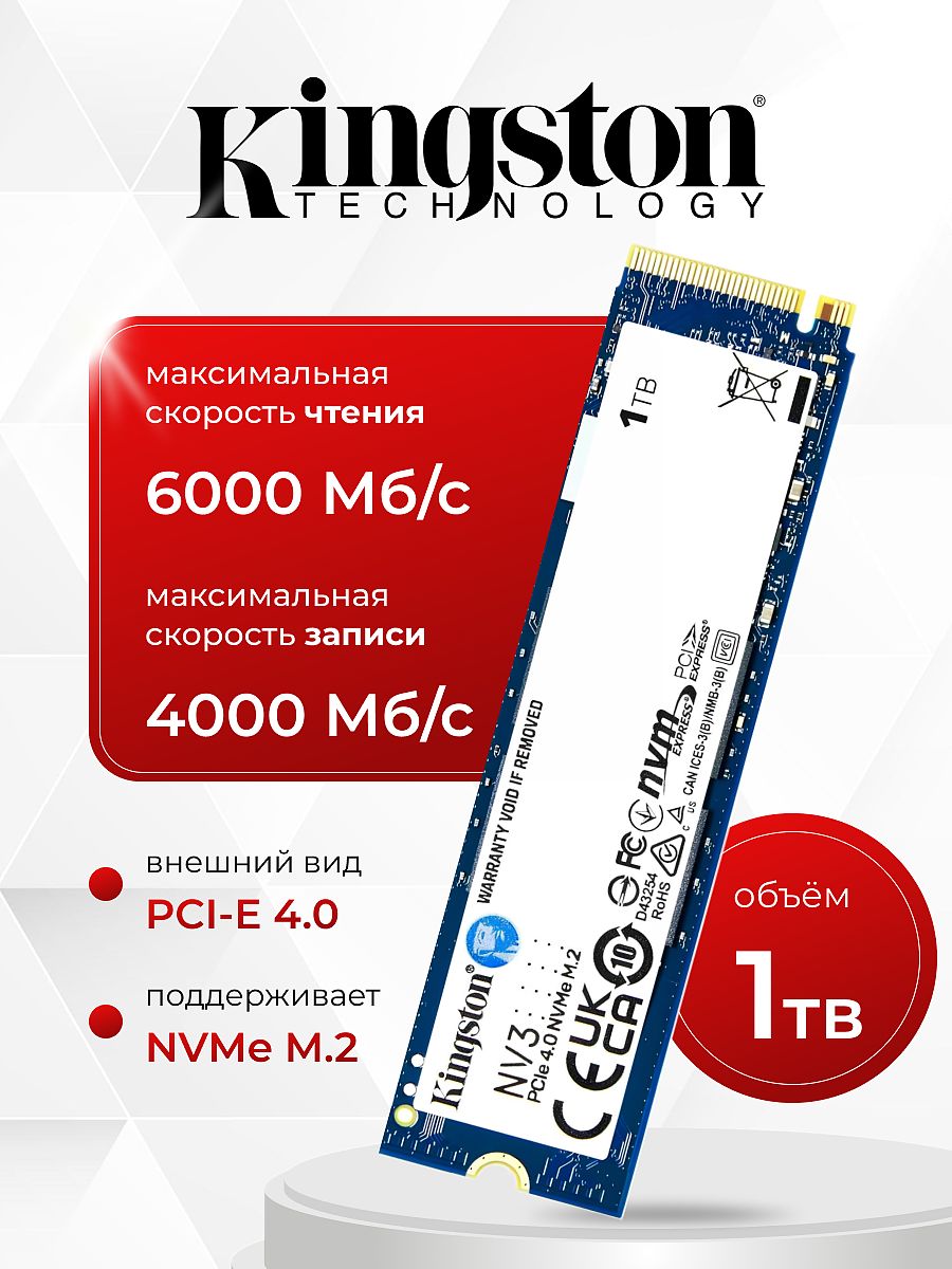 SSD m2 1 TB 2280 Nvme купить на OZON по низкой цене