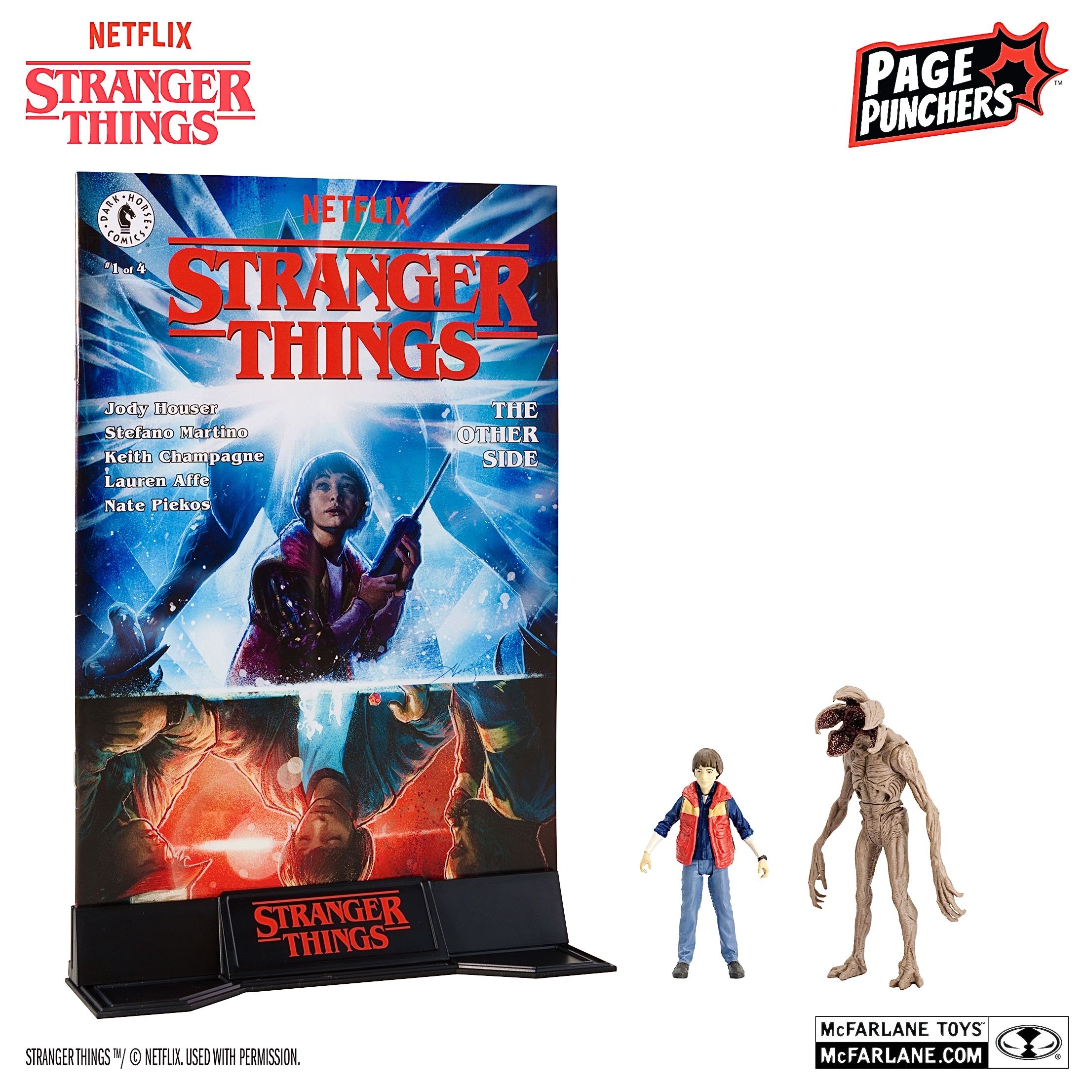 Очень странные дела / Stranger Things Набор фигурок Уилл Байерс и Демогоргрон (3 , Page Punchers) NETFLIX