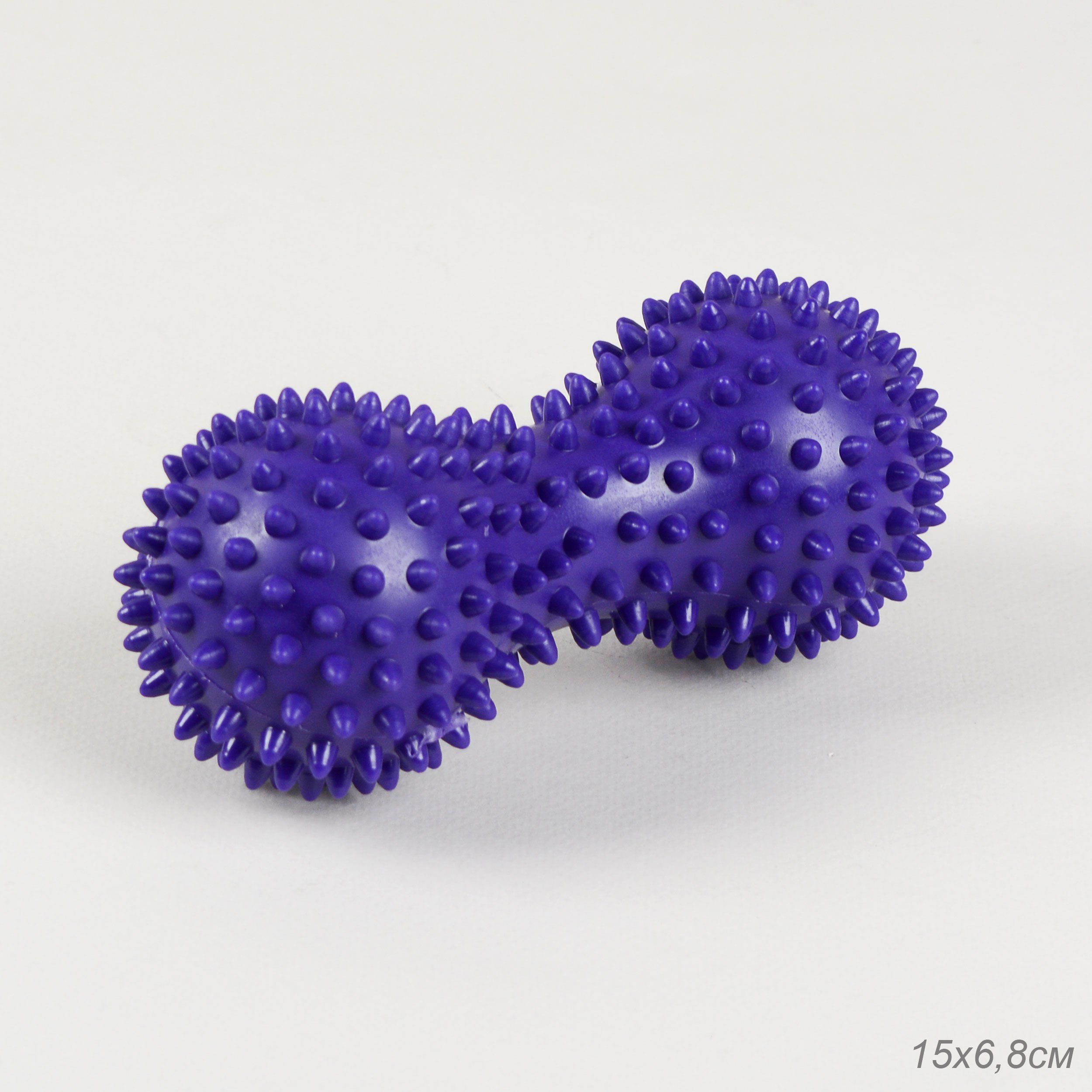 Мячик массажный Woohooo Spiny 15х6,8 см, фиолетовый Мячик массажный Woohooo Spiny 15х6,8 см, фиолетовый