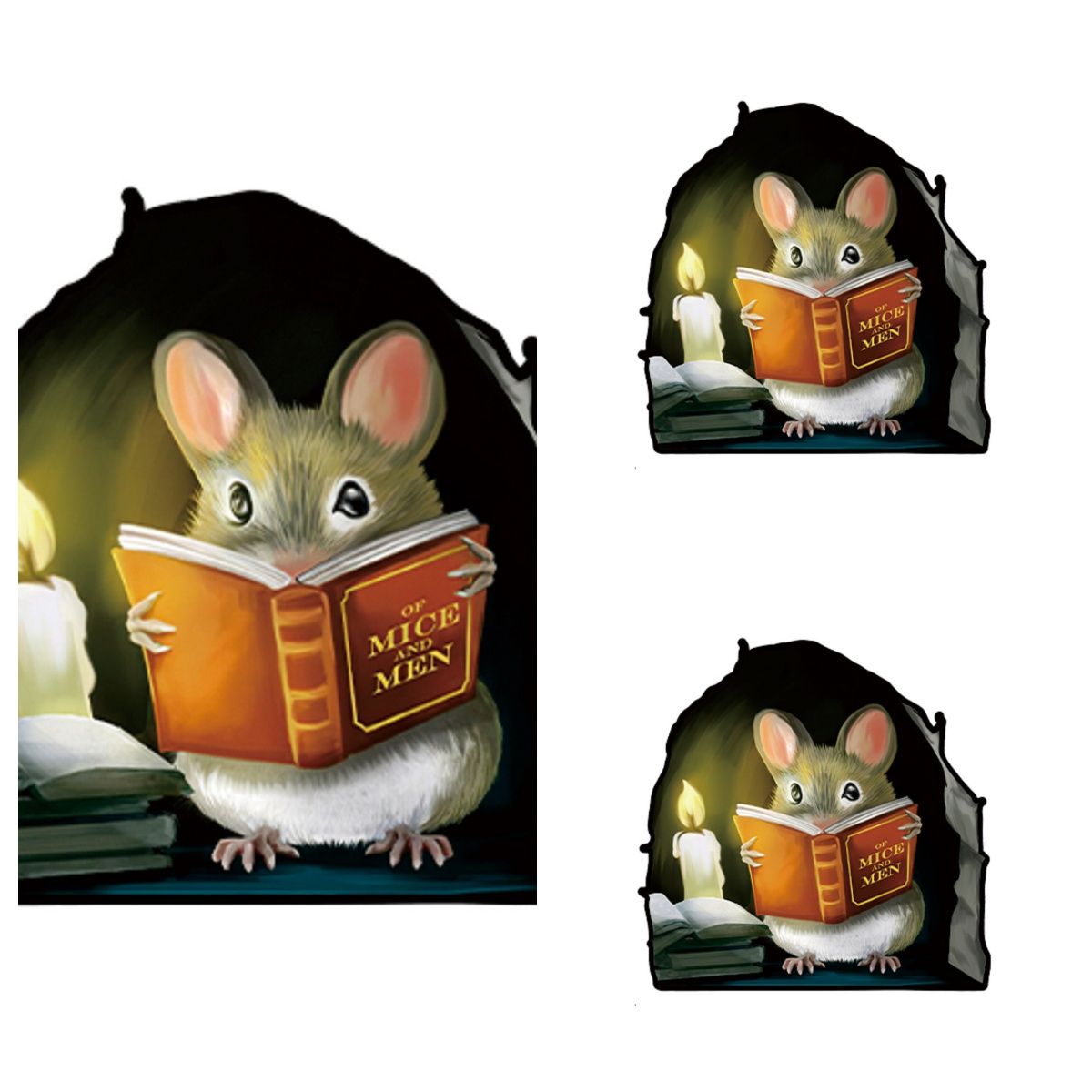 Мультяшнаямышьсамоклеящиесянаклейкинастену