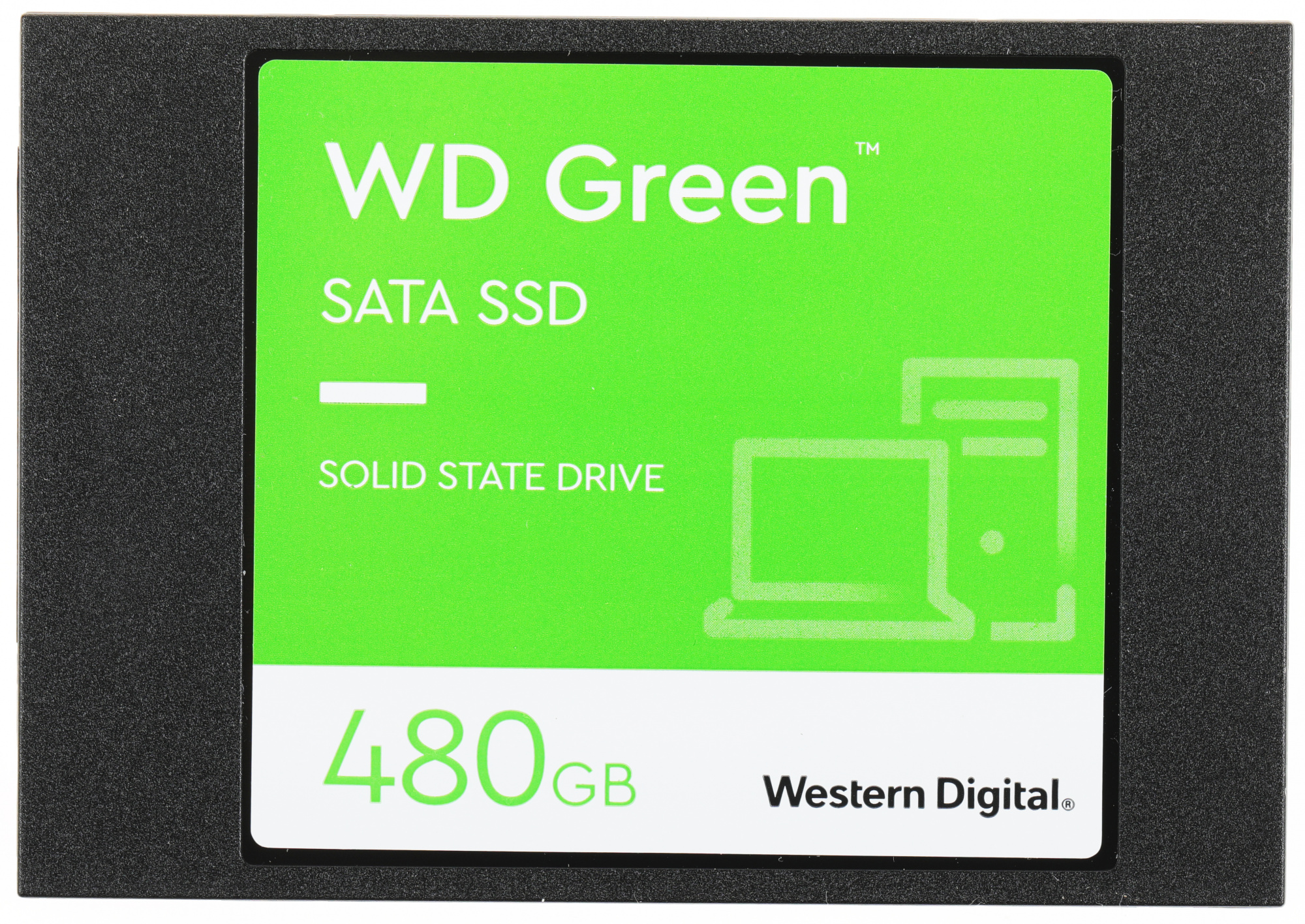 Western Digital 480 ГБ Внутренний SSD-диск Western Digital WDS480G3G0A Накопитель SSD WD Green , 480GB, SATA III, 2.5", R/W 545/545, 2.5" 6 Гбит/с (WDS480G3G0A)
