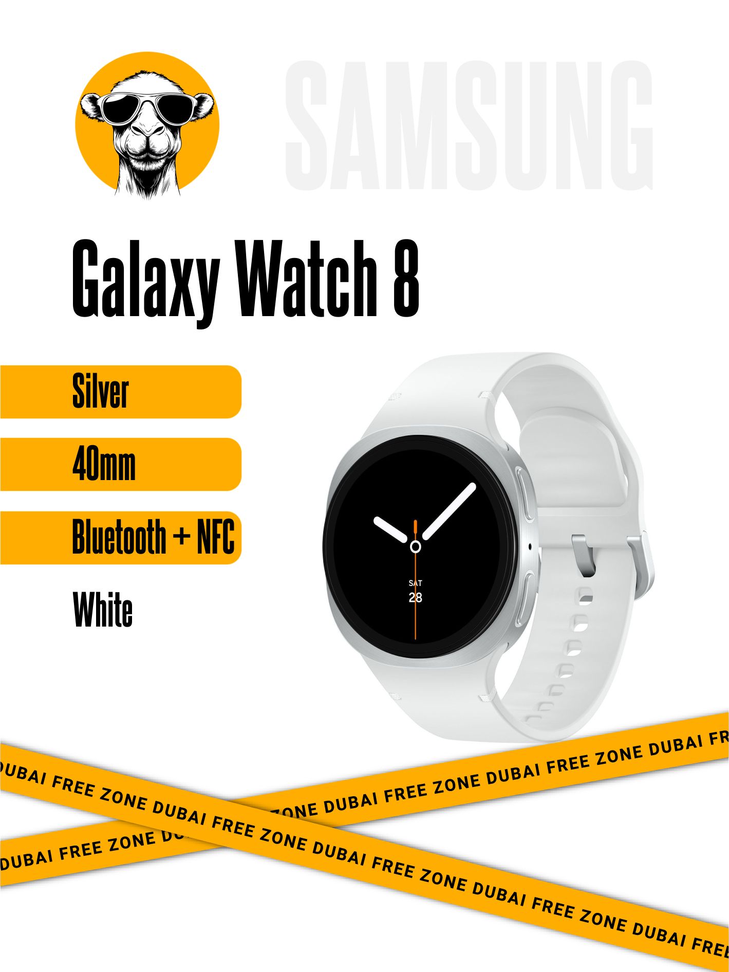 Samsung Смарт-часы Galaxy Watch 8, 40mm, Silver