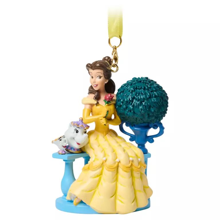 Дисней / Disney Ёлочная игрушка Принцесса Белль с миссис Поттс и Чипом