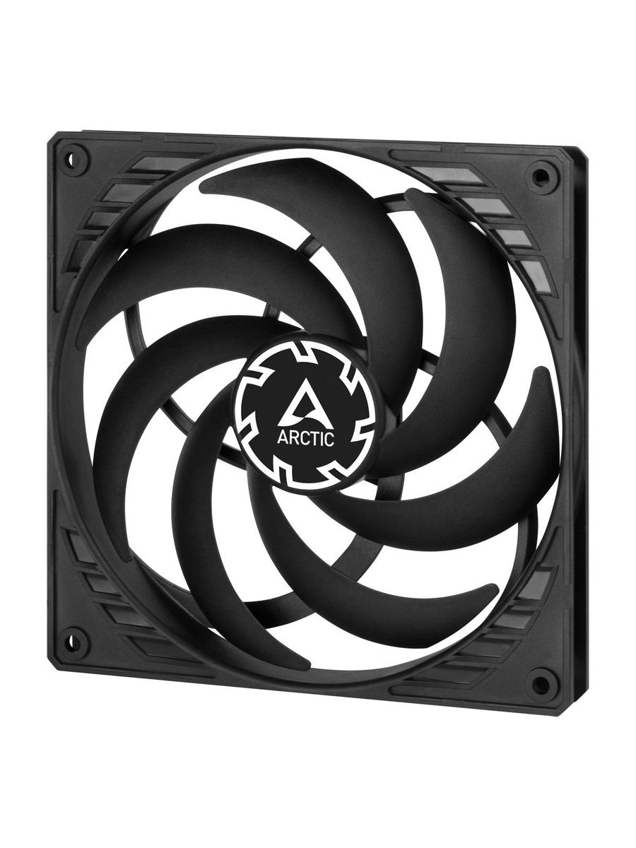 ВентилятордлякорпусаПКARCTICP14SlimPWMPSTBlack,тонкий(16мм)