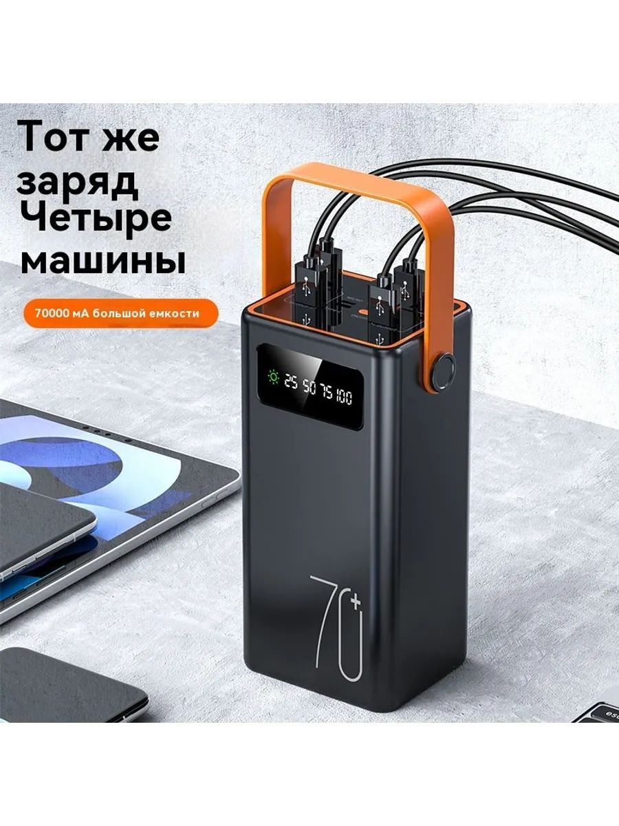 Солнечноезарядноеустройство80000мАчпортативныйповербанксбольшойёмкостью,быстройзарядкойифонарикомдлякемпингаипутешествий