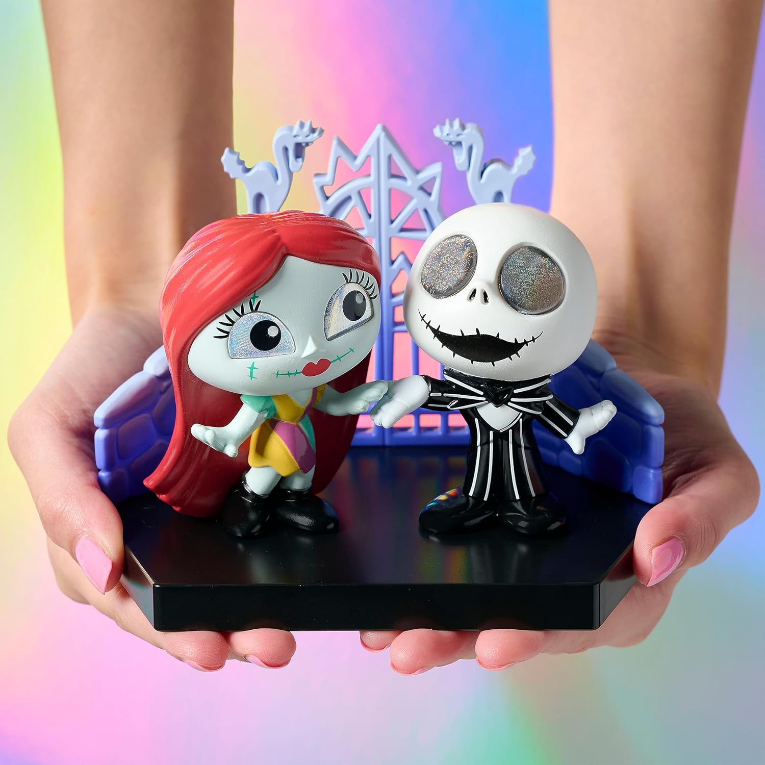 Disney Doorables / Дисней Дораблс Фигурки Джек и Салли с диорамой Кошмар перед Рождеством