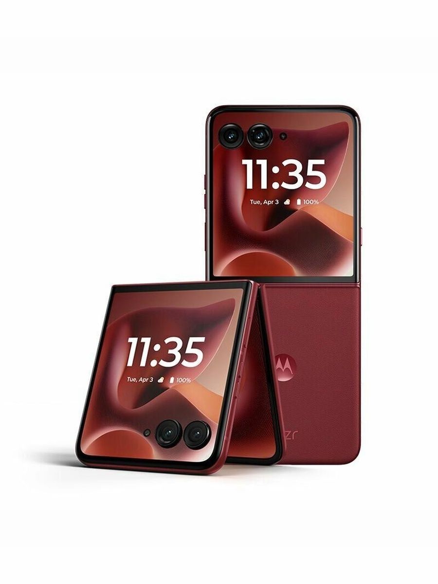 Motorola Смартфон Motorola Razr 60 Ultra, 4700mAh, 7.0", Nano-sim+eSIM CN 16/512 ГБ, Nano-SIM, eSIM, коричнево-красный