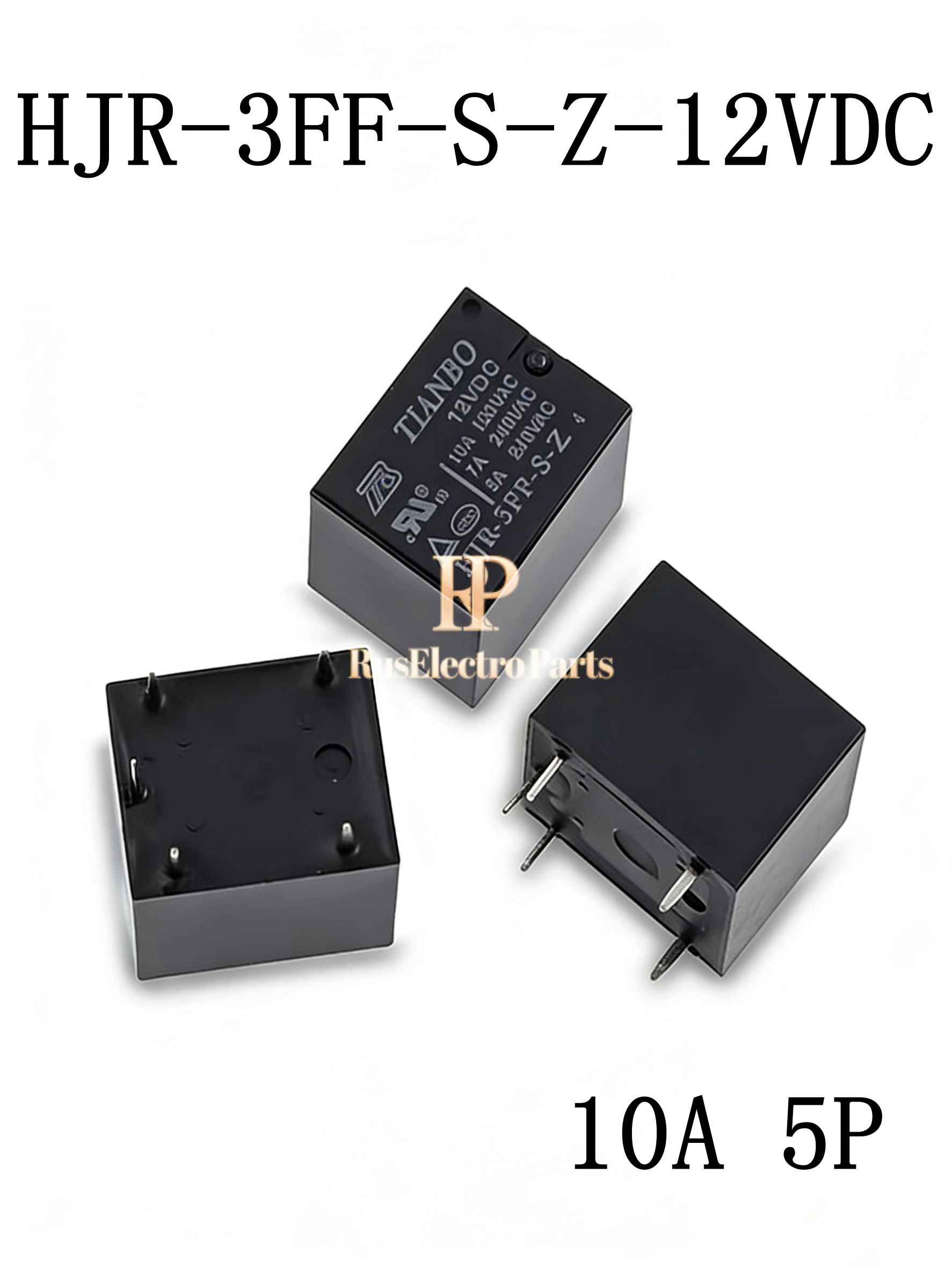 5штРелеHJR-3FF-S-Z-12VDC5Pin