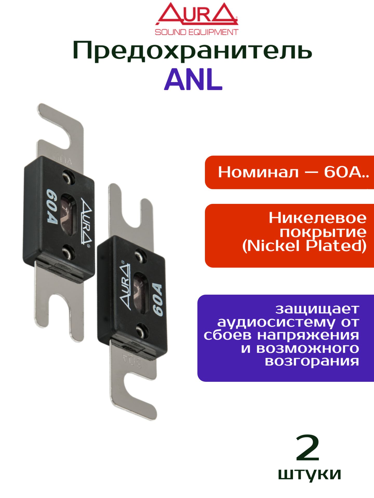 Предохранители 30А/60А (2шт.)