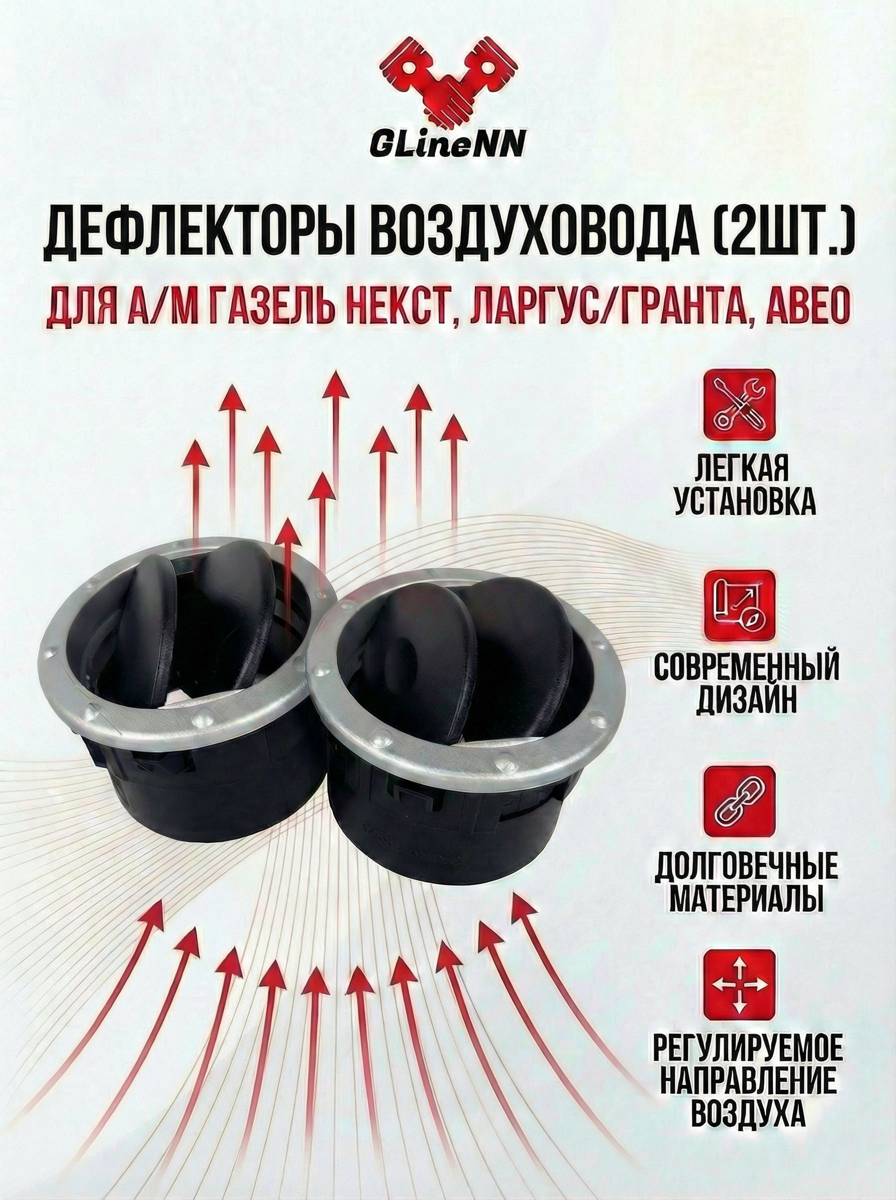 Сопло обогрева ГАЗель Бизнес боковое левое