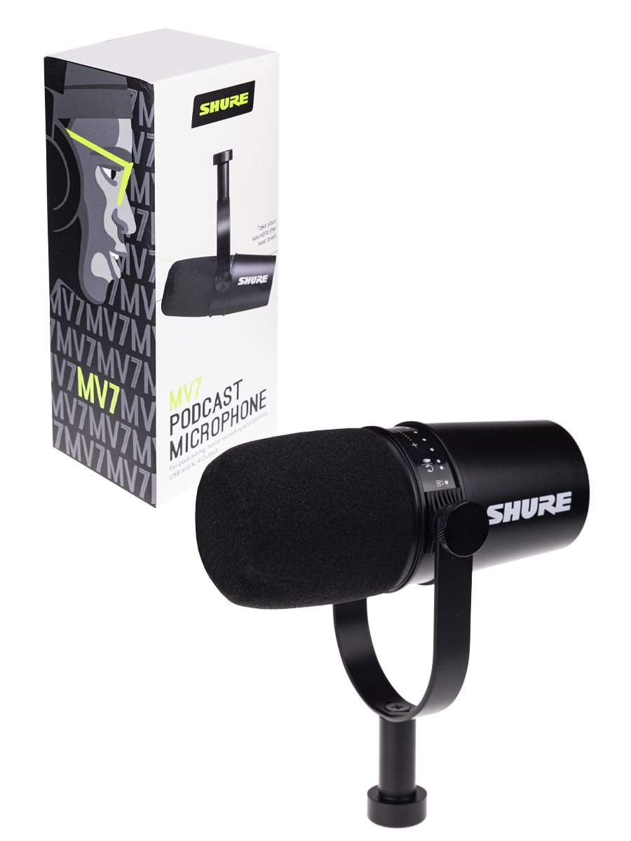 Микрофон SHURE MV7 купить на OZON по низкой цене