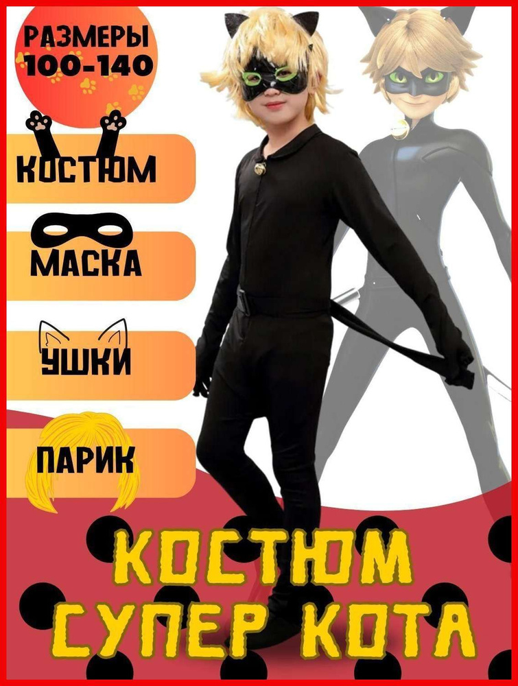 Карнавальная одежда Супер Кот #1