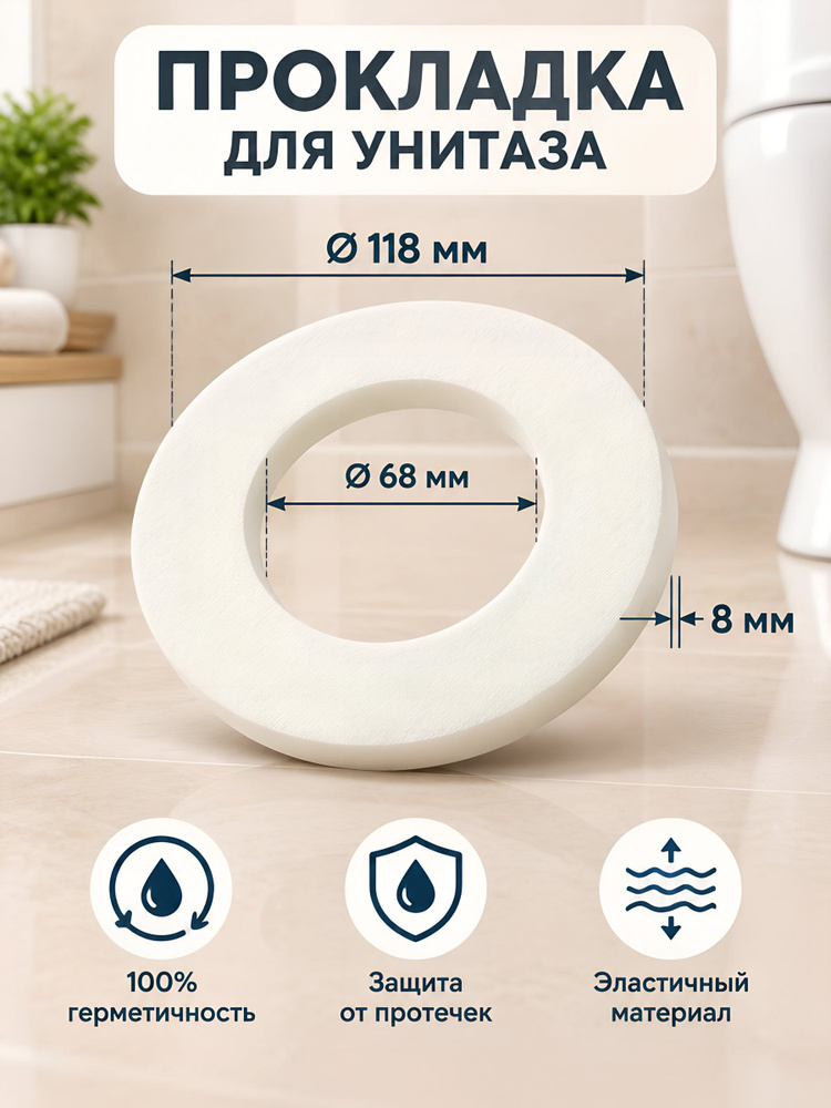 Прокладка для унитаза Инкоэр для моделей Премьер и Комфорт+ (Rosa г. Киров) #1