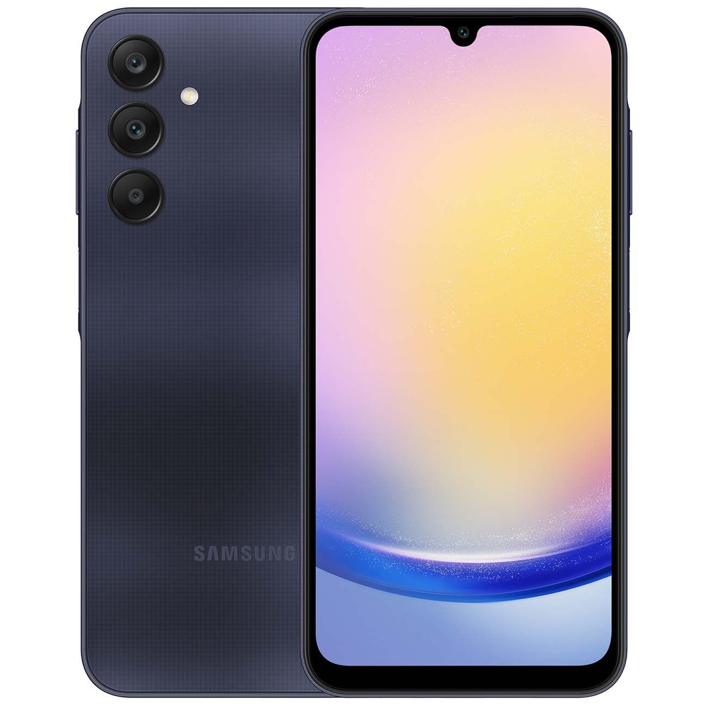 Samsung Смартфон Galaxy A25 5G 6/128GB Blue black 6/128 ГБ, черный, синий