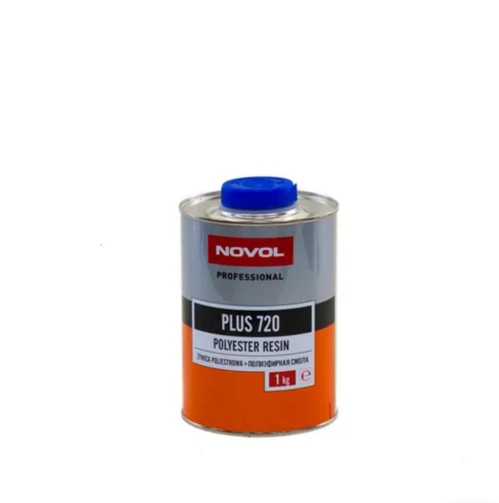 Полиэфирная смола Novol Plus 720 Polyester Resin 1 кг. с отвердителем ...