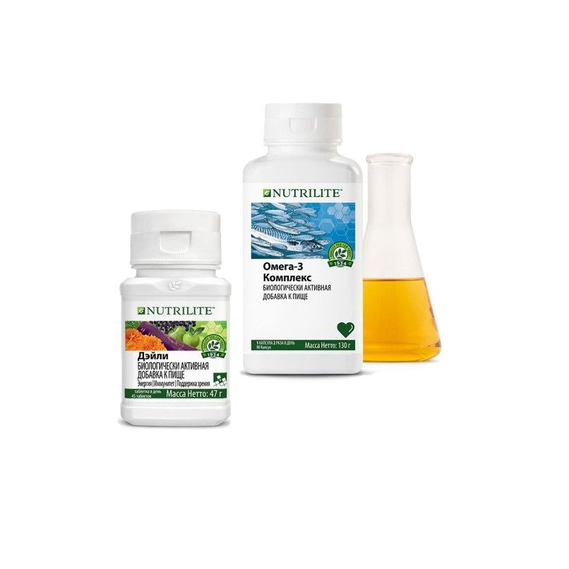 AMWAY NUTRILITE Дэйли, 45 таб. + Омега-3 комплекс, 90 капс - купить с ...