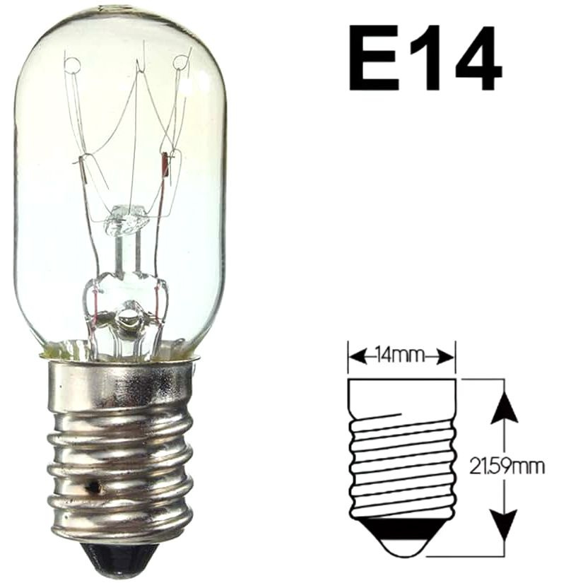 Лампочка для холодильника - 25 W, цоколь E14, (универсальная, общая длина: 58 мм, диаметр: 26 мм) #1