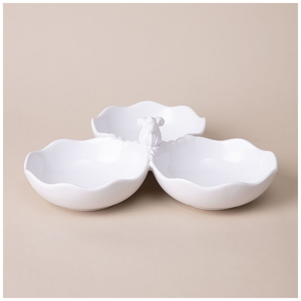 Менажница керамическая 3 секции 24 х 24 х 7 см - купить с доставкой по ...