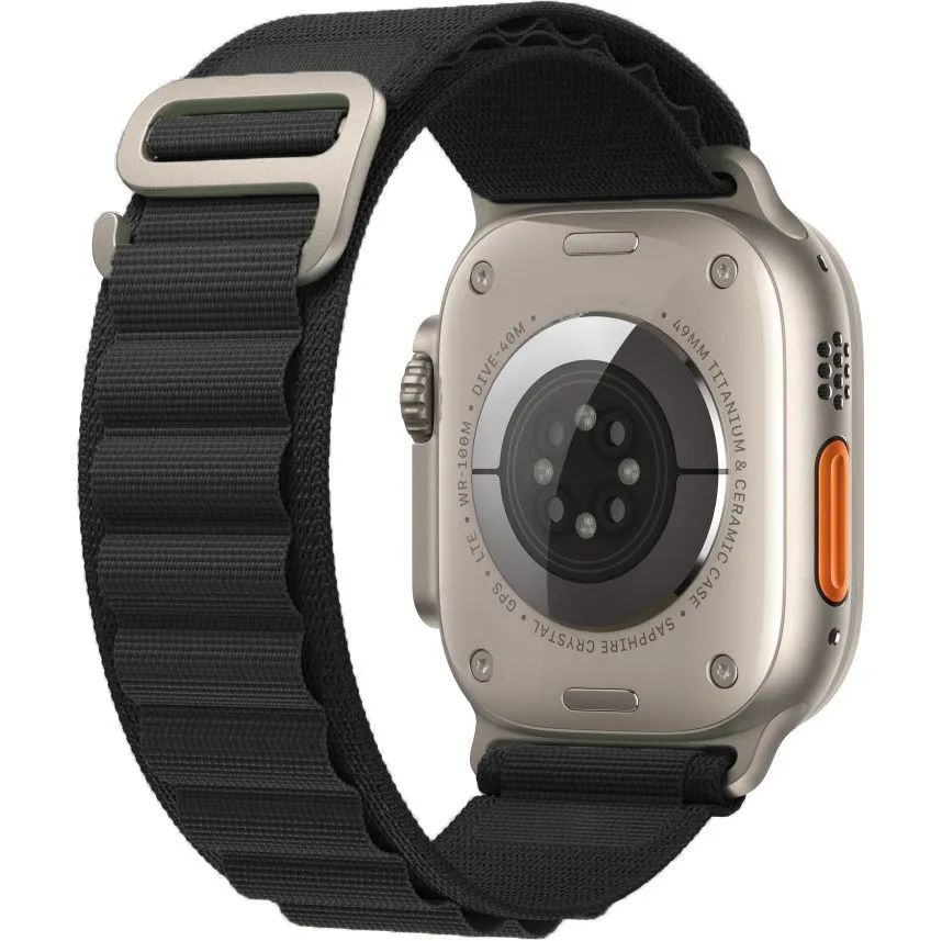 Тканевый спортивный ремешок для смарт-часов Apple Watch Series 1-9, SE ...