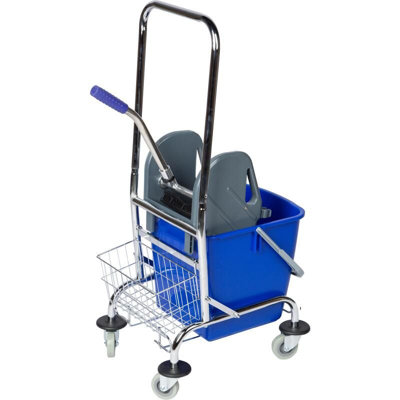 Тележка уборочная Luscan Professional 1-ведерная с отжимом 26 л ...