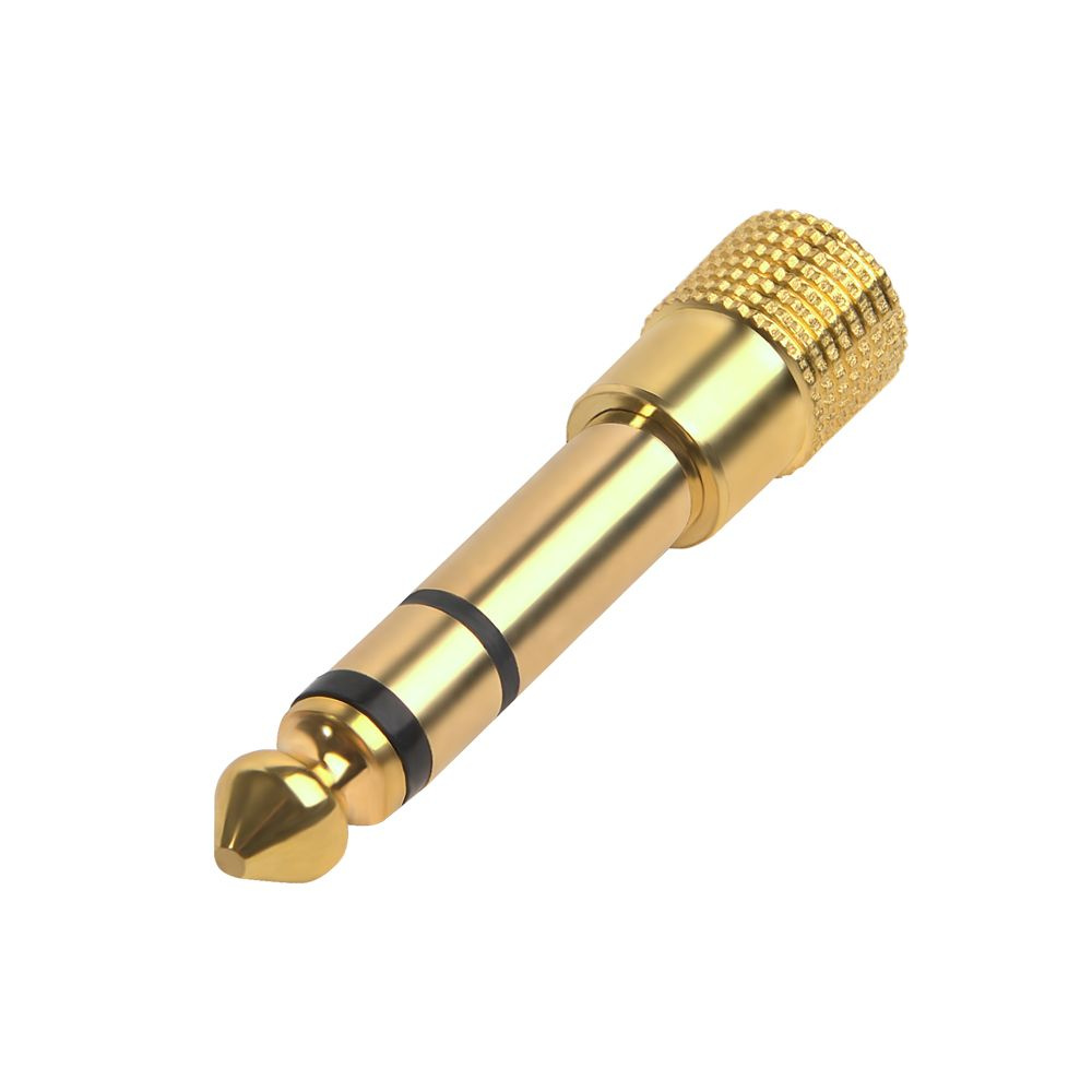 Переходник Jack 3.5 mm на Jack 6.35 mm для стереосистемы наушников  #1