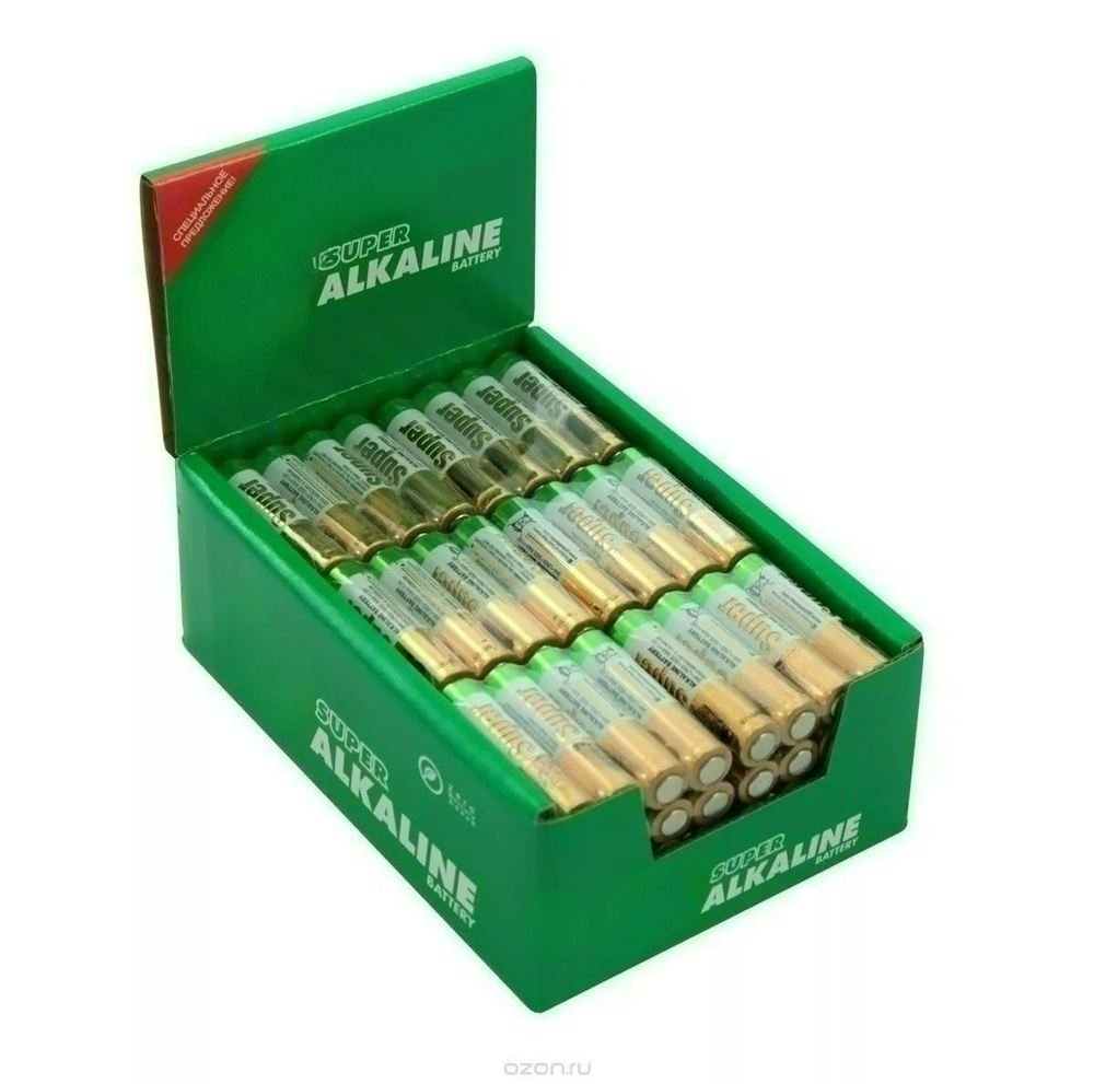 Батарейки щелочные алкалиновые Super, тип AA (пальчиковые), 1.5V, 96шт ...