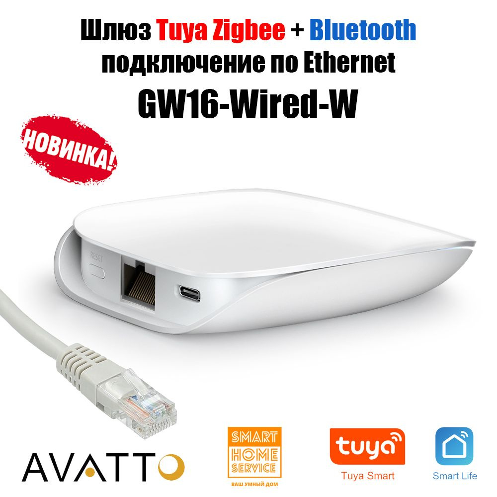 Шлюз Tuya Zigbee 3.0, Ethernet , Белый купить на OZON по низкой цене ...