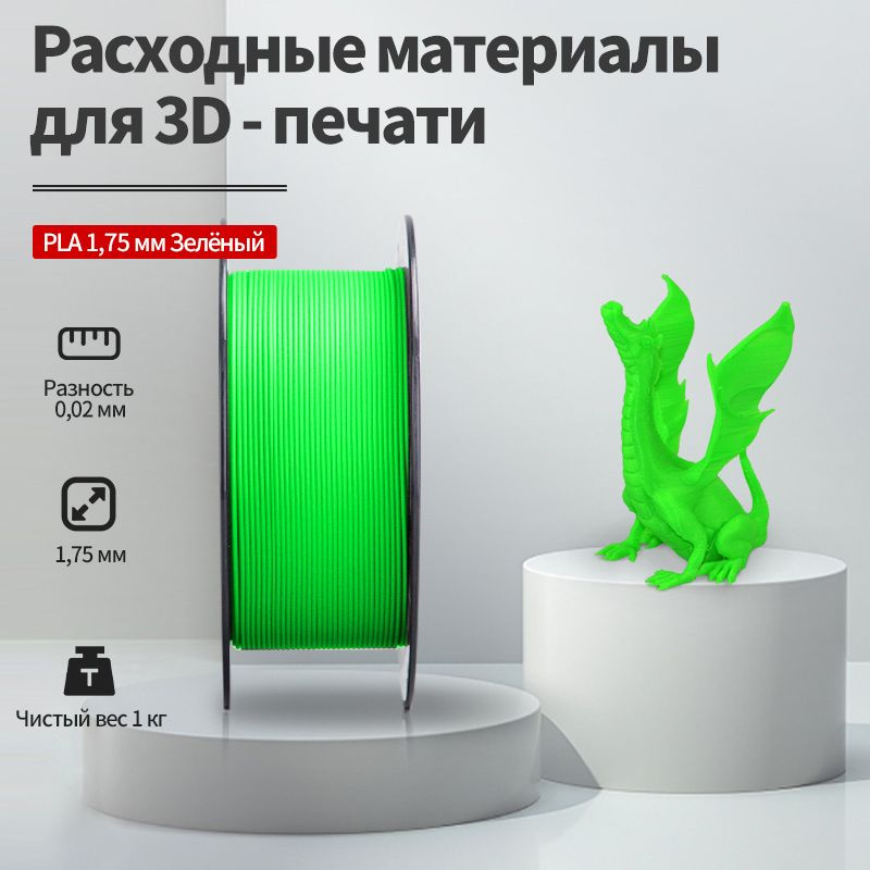 Пластик для 3D печати PLA 1.75мм - купить с доставкой по выгодным ценам ...