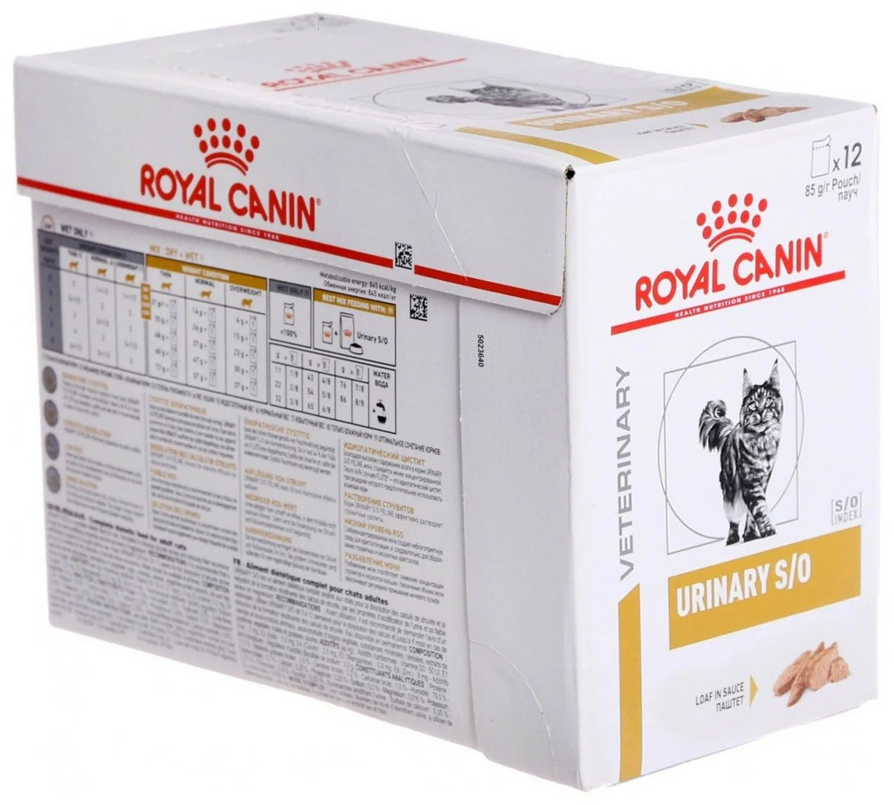 Корм для кошек Royal Canin URINARY S/O Паштет (85г по 12шт) - купить с ...