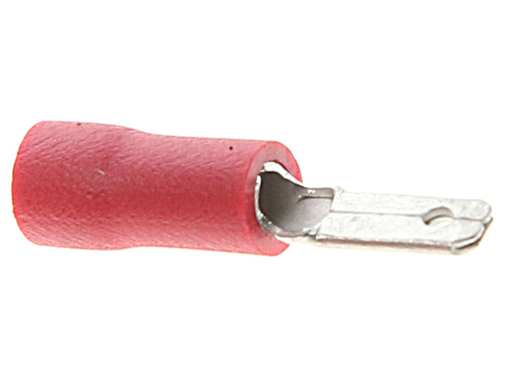 Клемма (папа) 2.8мм под провод 1.5 кв.мм с изоляцией ПВХ КВТ - КВТ арт ...