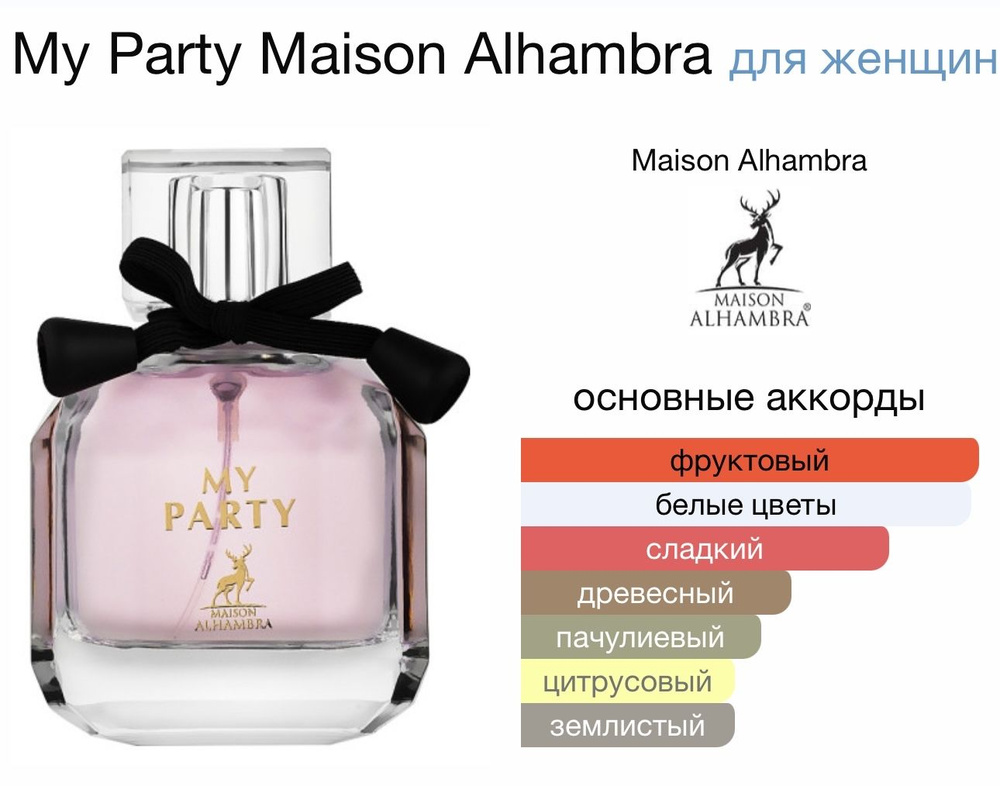 Maison Alhambra Вода парфюмерная MY PARTY 100 мл #1