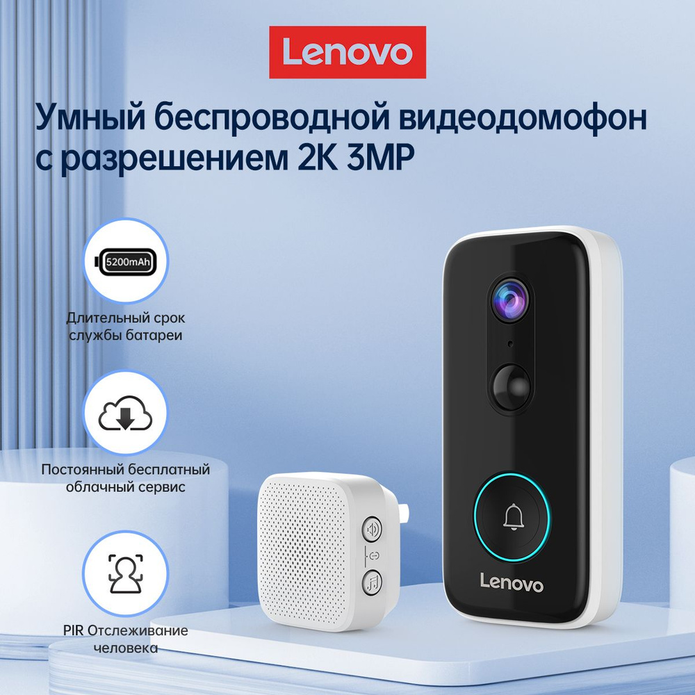 Видеоглазок Lenovo IPCB101 купить по низким ценам в интернет-магазине OZON  (1396090594)