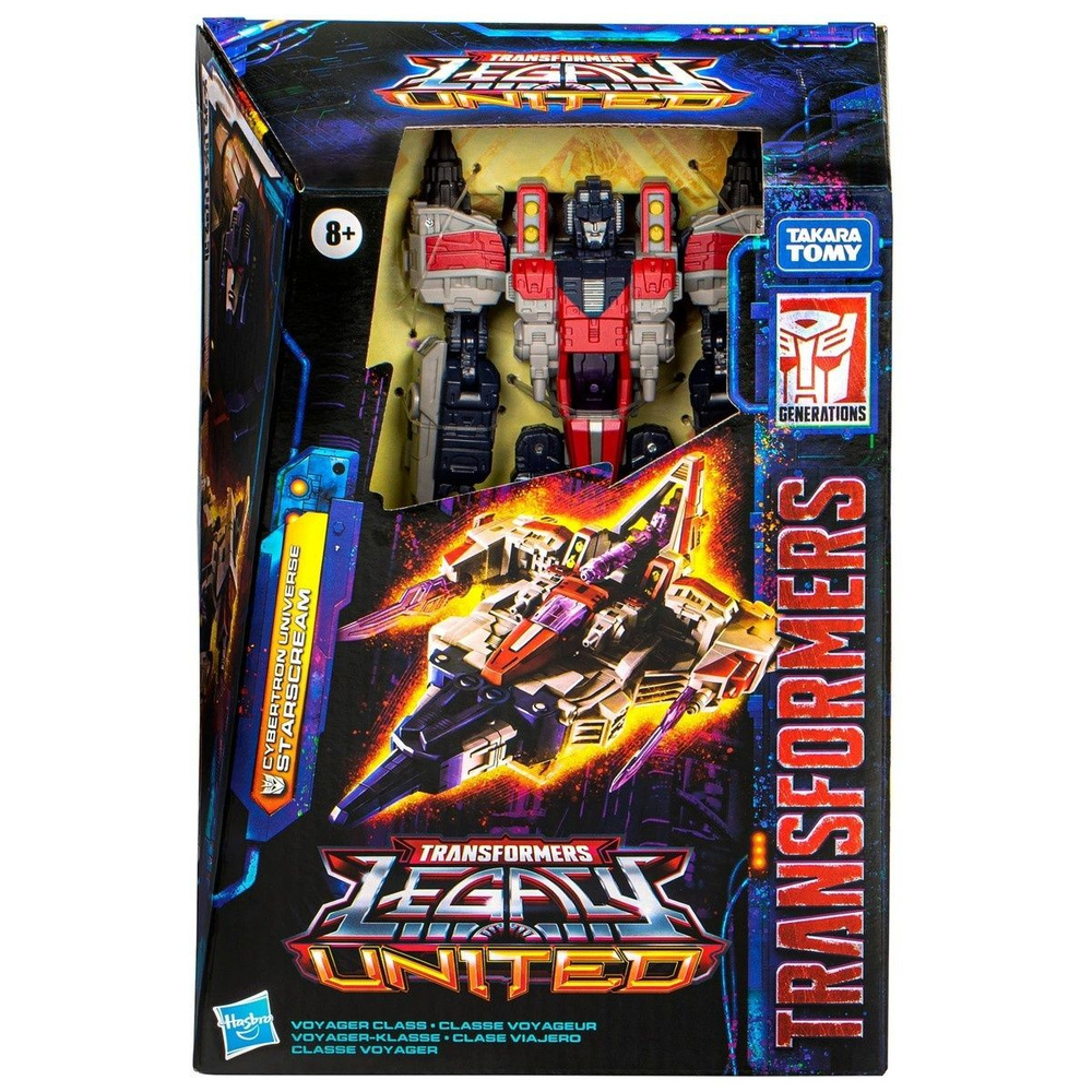 Трансформеры игрушки Hasbro Transformers Legacy United Voyager Class Cybertron Universe Starscream (17.5cm) #1