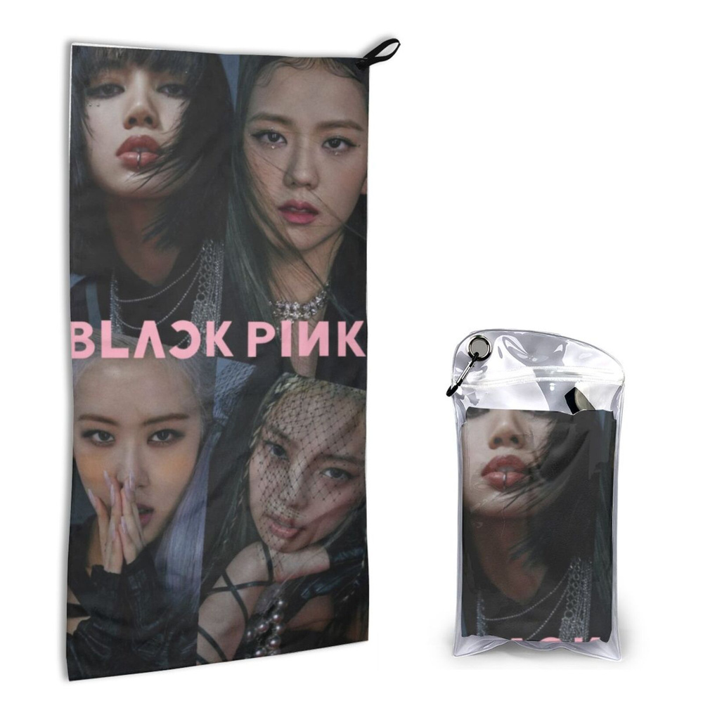 Blackpink Полотенце для лица, рук, Микрофайбер, 40x80 см, темно-коричневый, 1 шт.  #1