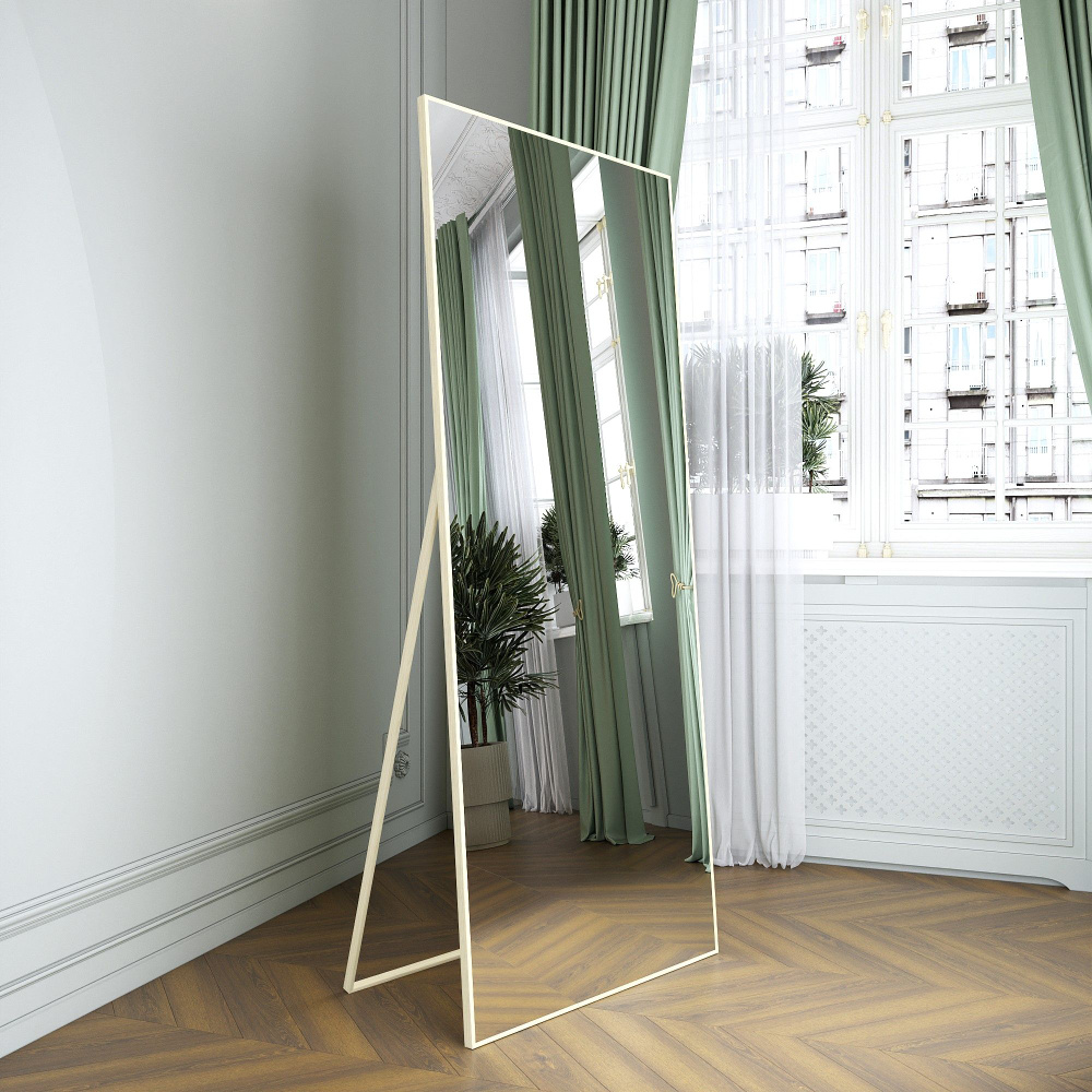Напольное зеркало во весь рост декоративное в раме прямоугольное в прихожую или коридор TODA ALMA 170х60 #1